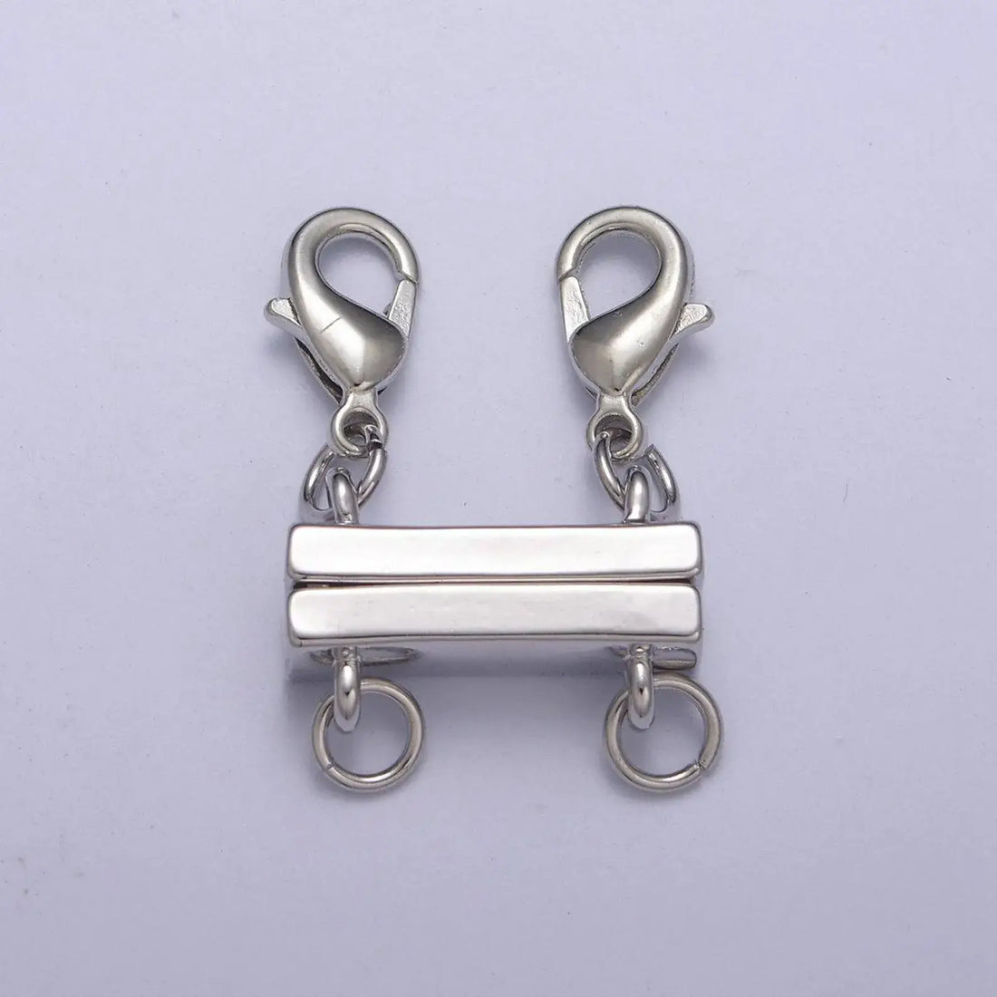 Beads Creation - Layered Necklace Detangler Clasp, Multiple Strand, CL528: 2 Layer / Silver
