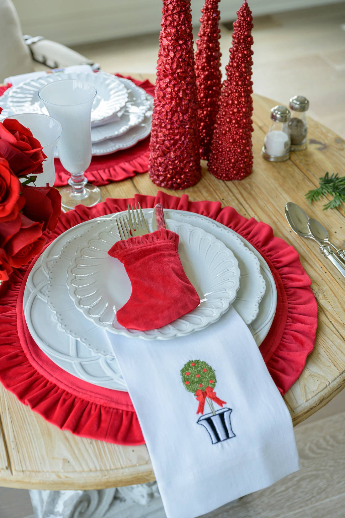 Holiday Topiary Towel