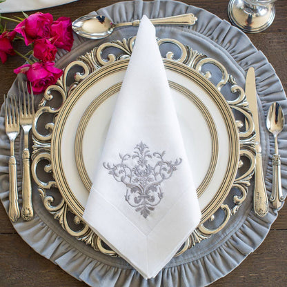 Round Ruffle Velvet Placemat