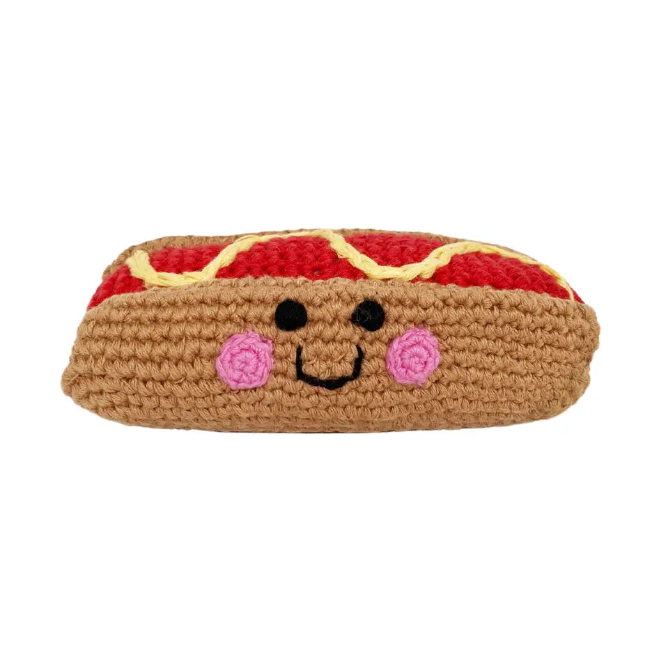 Pebble Rattle- Hot Dog