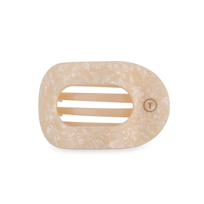 TELETIES - Flat Round Hair Clip | Medium | Soft Surf