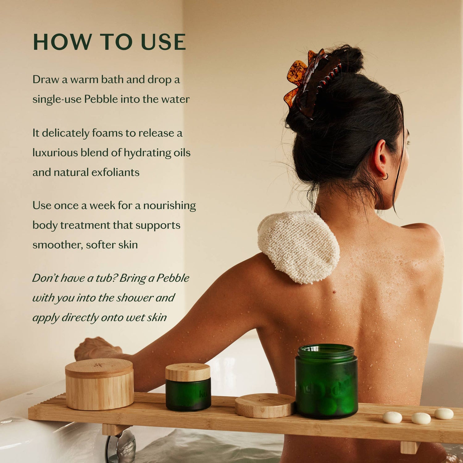 Kate McLeod - Sleep Pebble | Deep Moisturizing Solid Bath &amp; Shower Oil