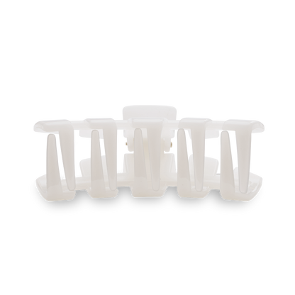 TELETIES - Classic Hair Clip | Small | Coconut White