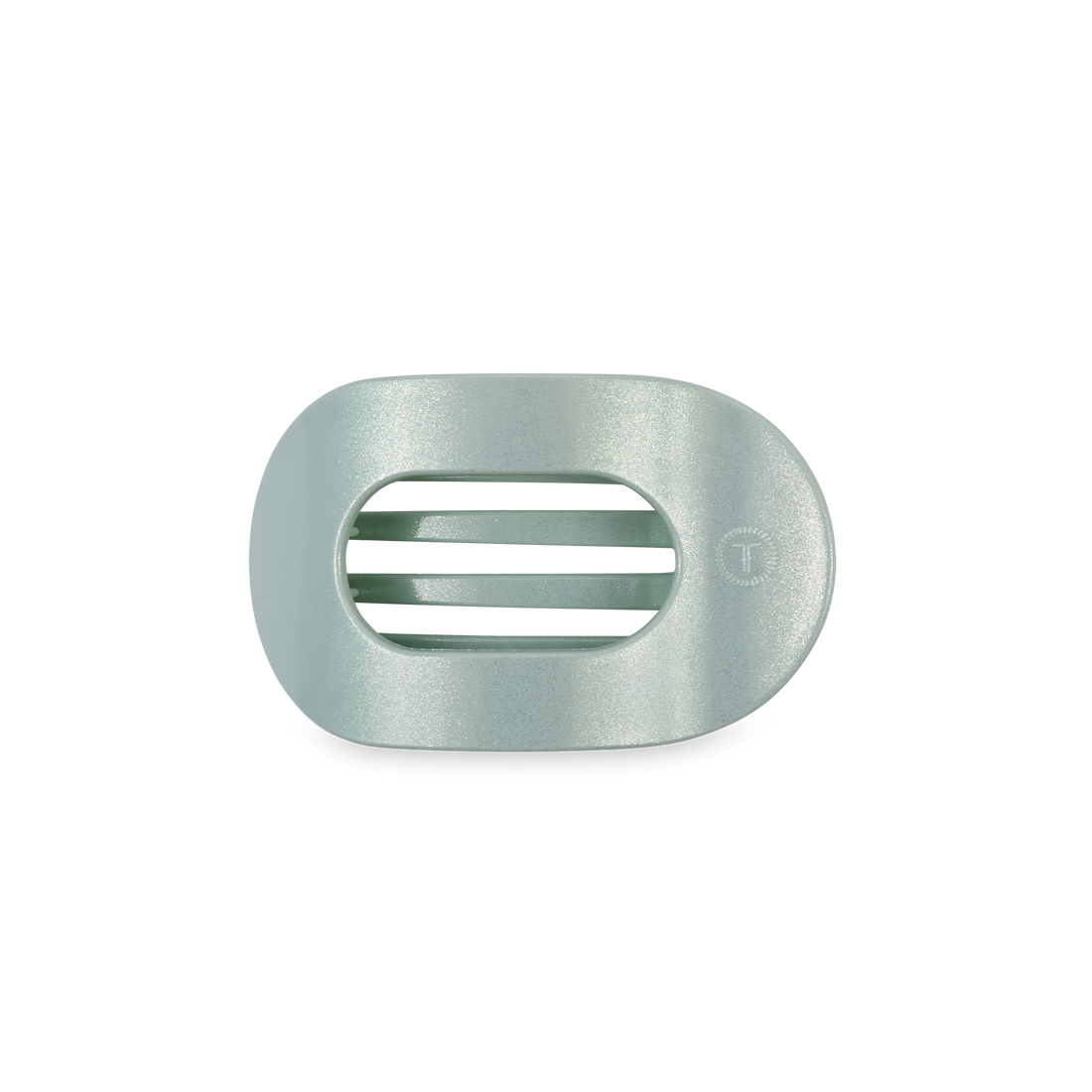 TELETIES - Flat Round Hair Clip | Small | Dew Drop