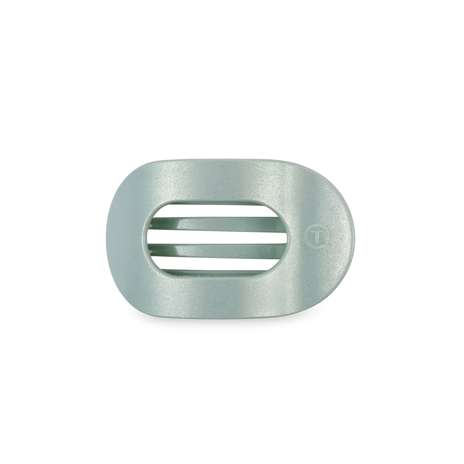 TELETIES - Flat Round Hair Clip | Small | Dew Drop