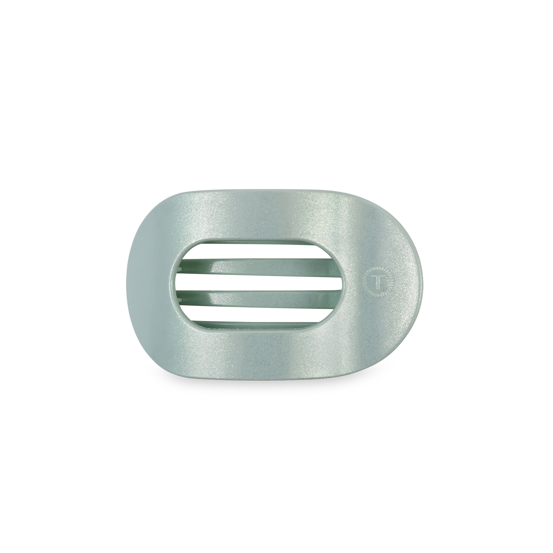 TELETIES - Flat Round Hair Clip | Small | Dew Drop