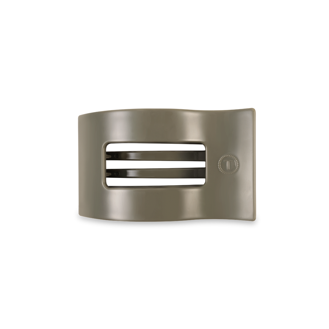 TELETIES - Flat Rectangle Hair Clip | Small | Sage It Ain&