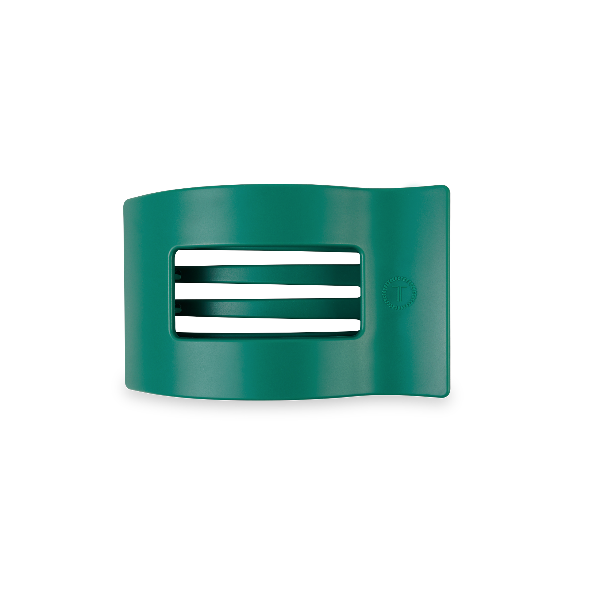 TELETIES - Flat Rectangle Hair Clip | Small | Fir Real