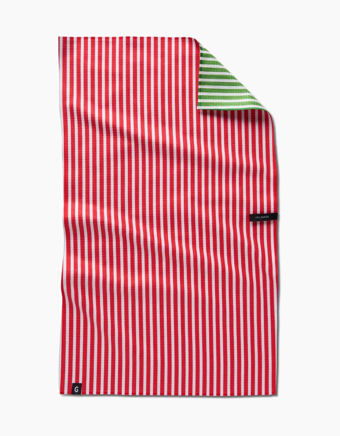 Red And Green Double Sided Tea Towel