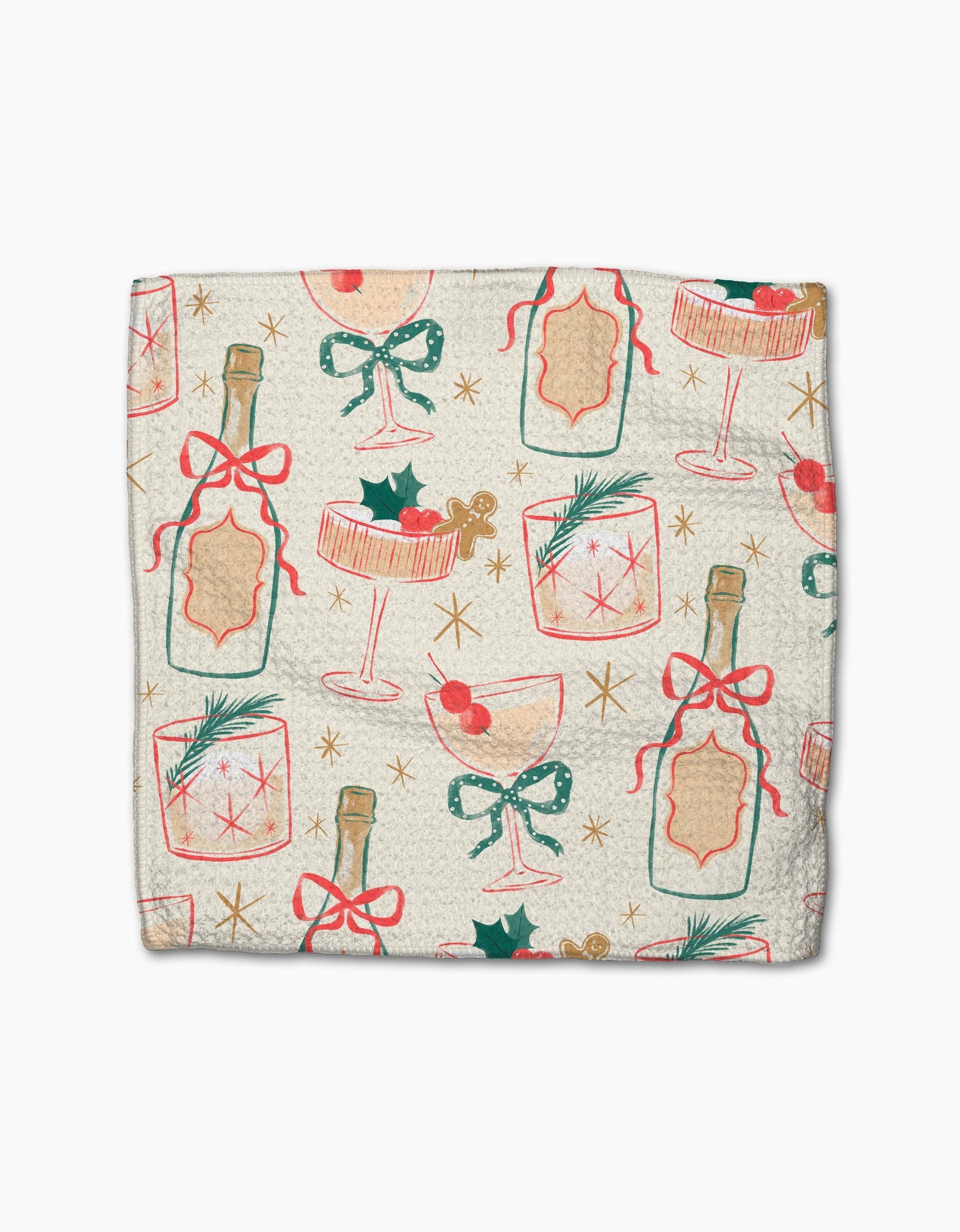 Geometry - Christmas Cocktails Dishcloth Set