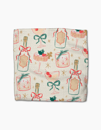 Geometry - Christmas Cocktails Dishcloth Set