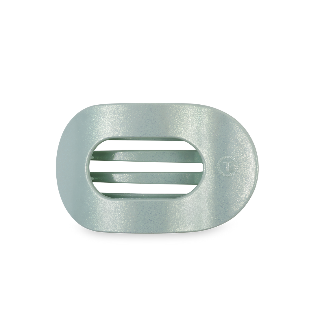 TELETIES - Flat Round Hair Clip | Medium | Dew Drop