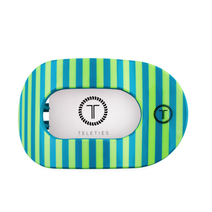 TELETIES - Cabana Cutie | Large | Flat Round Hair Clip