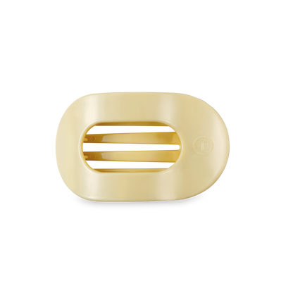 Flat Round Hair Clip | Small | Butter Yellow