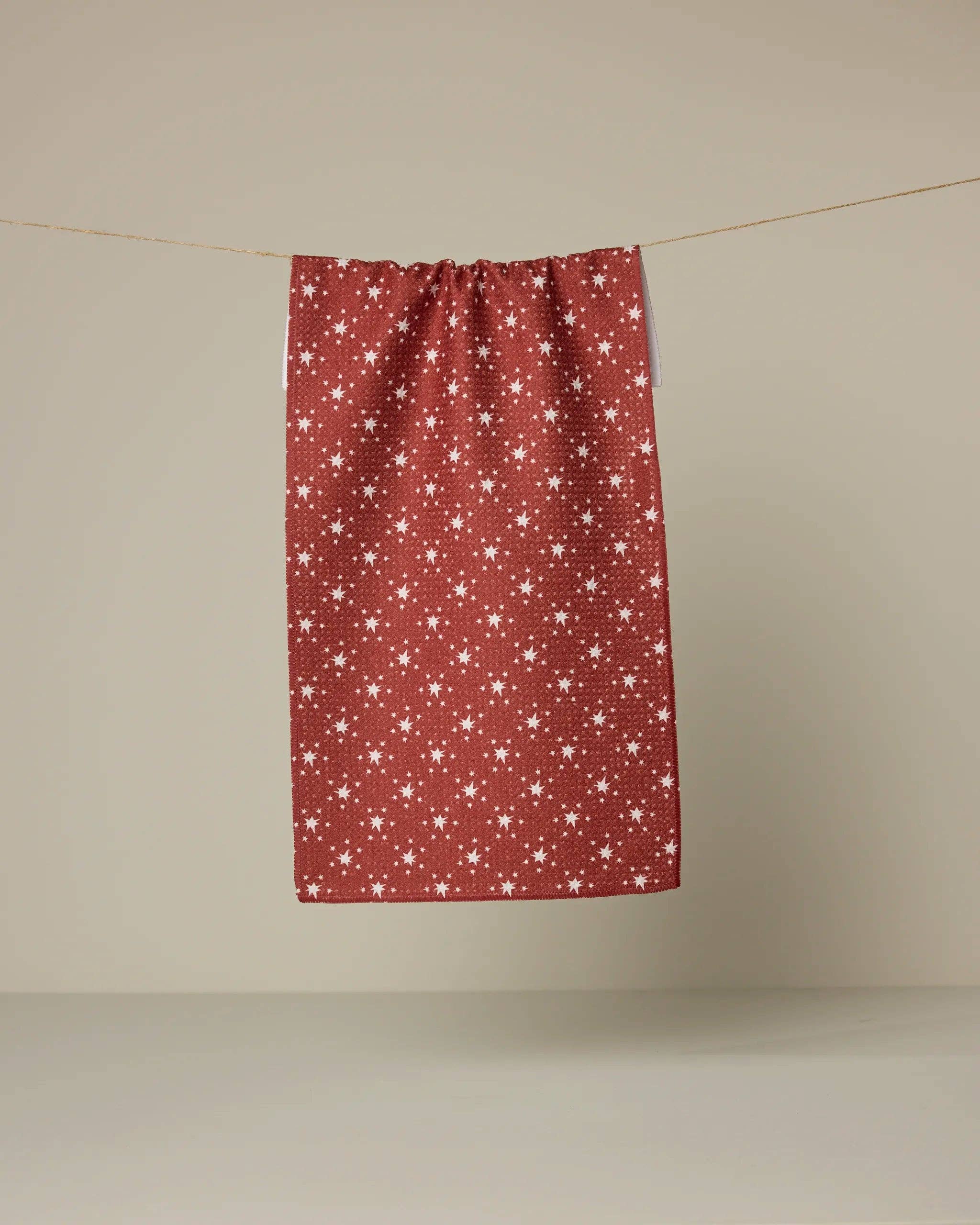 Geometry - Freedom Red Bar Towel