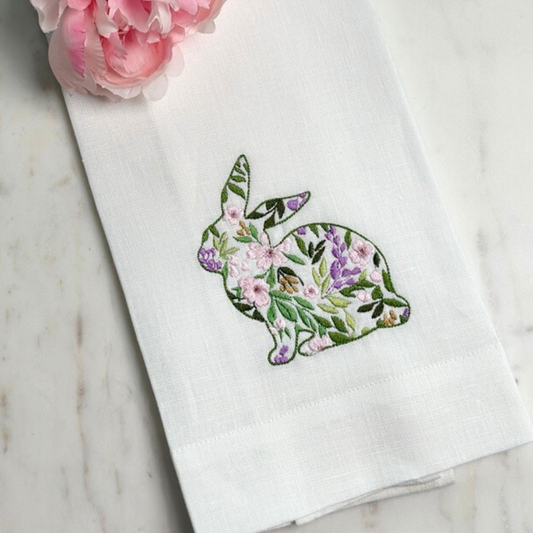 Arte Italica & Crown Linen Designs - Garden Bunny Towel - New