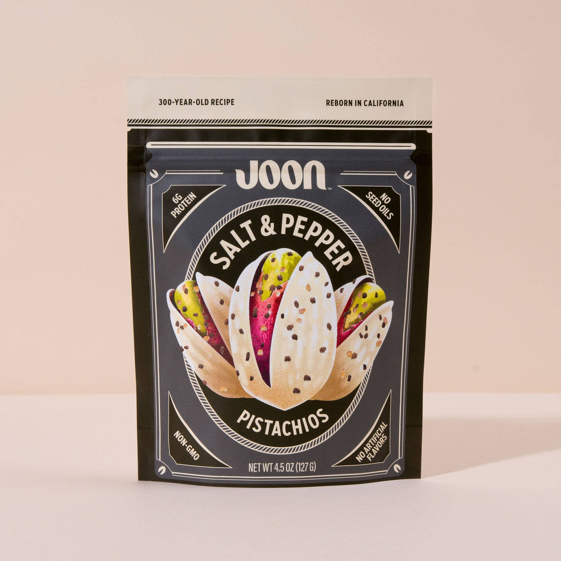 Joon - Joon Salt and Pepper Pistachios - 4.5oz Resealable Bag