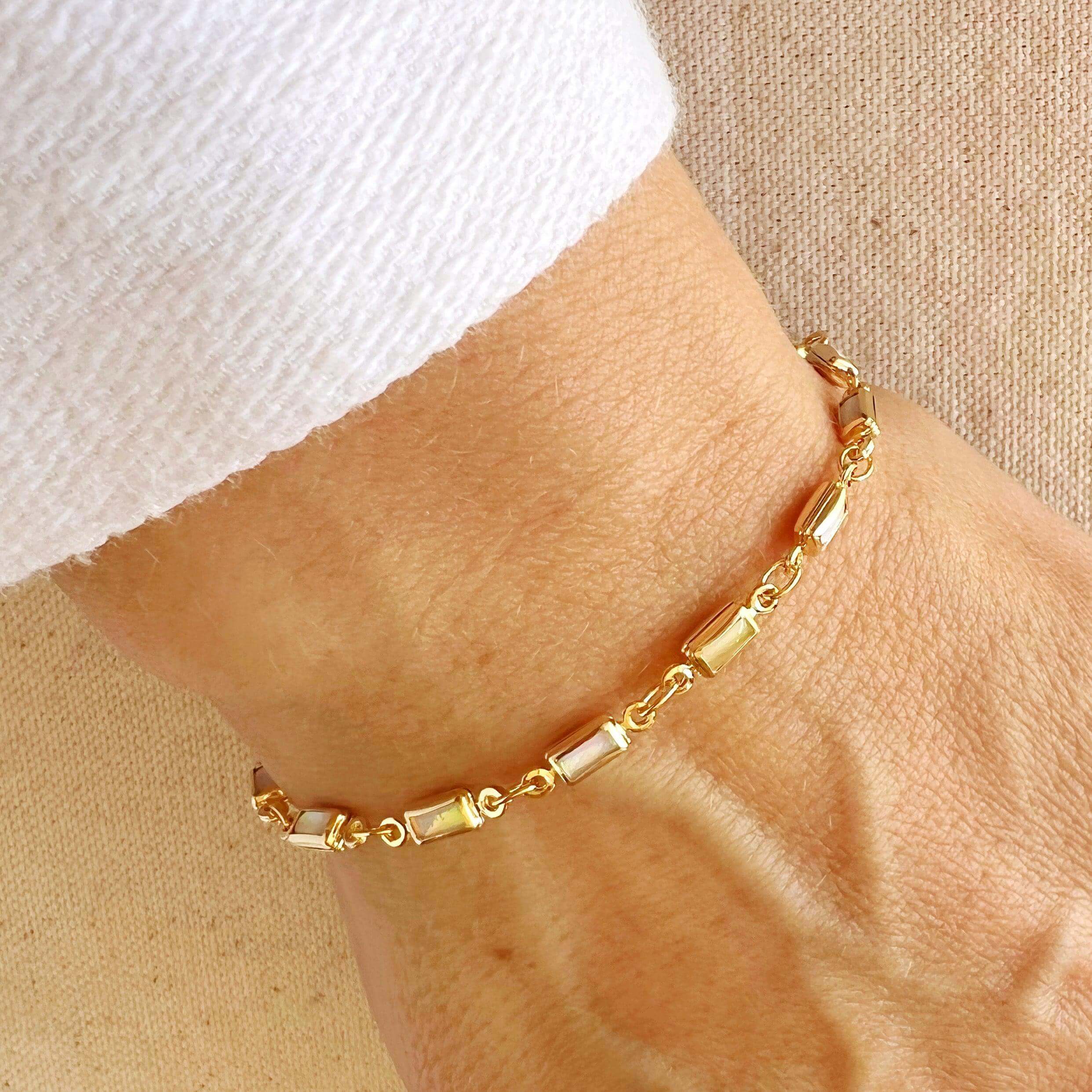 GoldFi - 18k Gold Filled Opal Bracelet