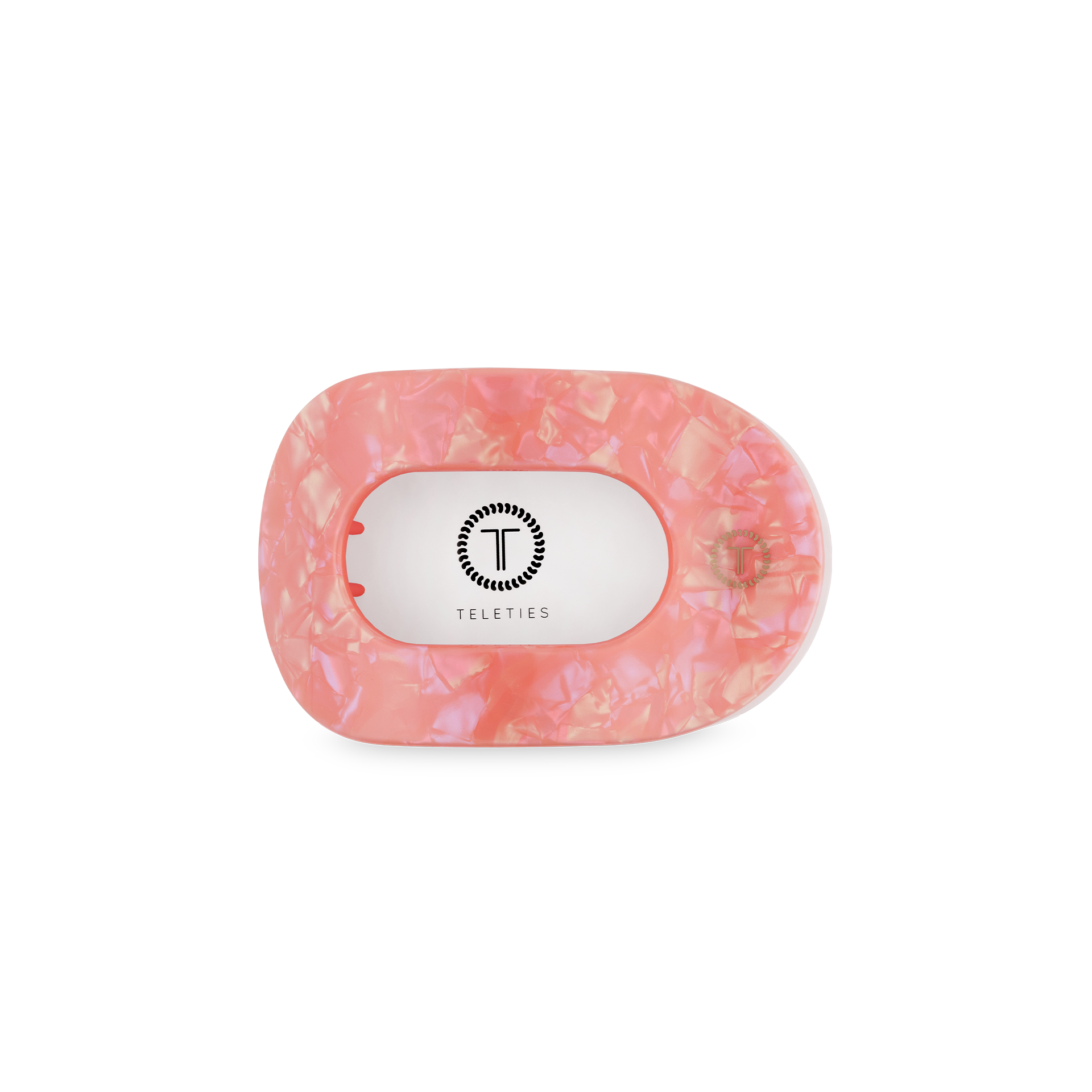 TELETIES - Flat Round Hair Clip | Small | Dreamsicle