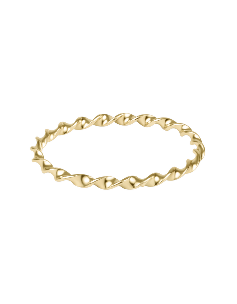 Gold Twisted Thin Ring