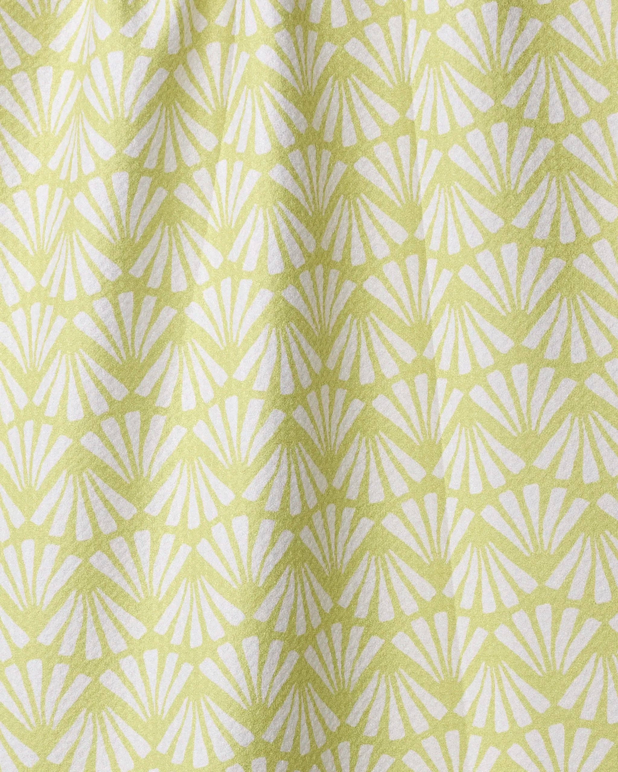Geometry - Lime Blossom Tea Towel