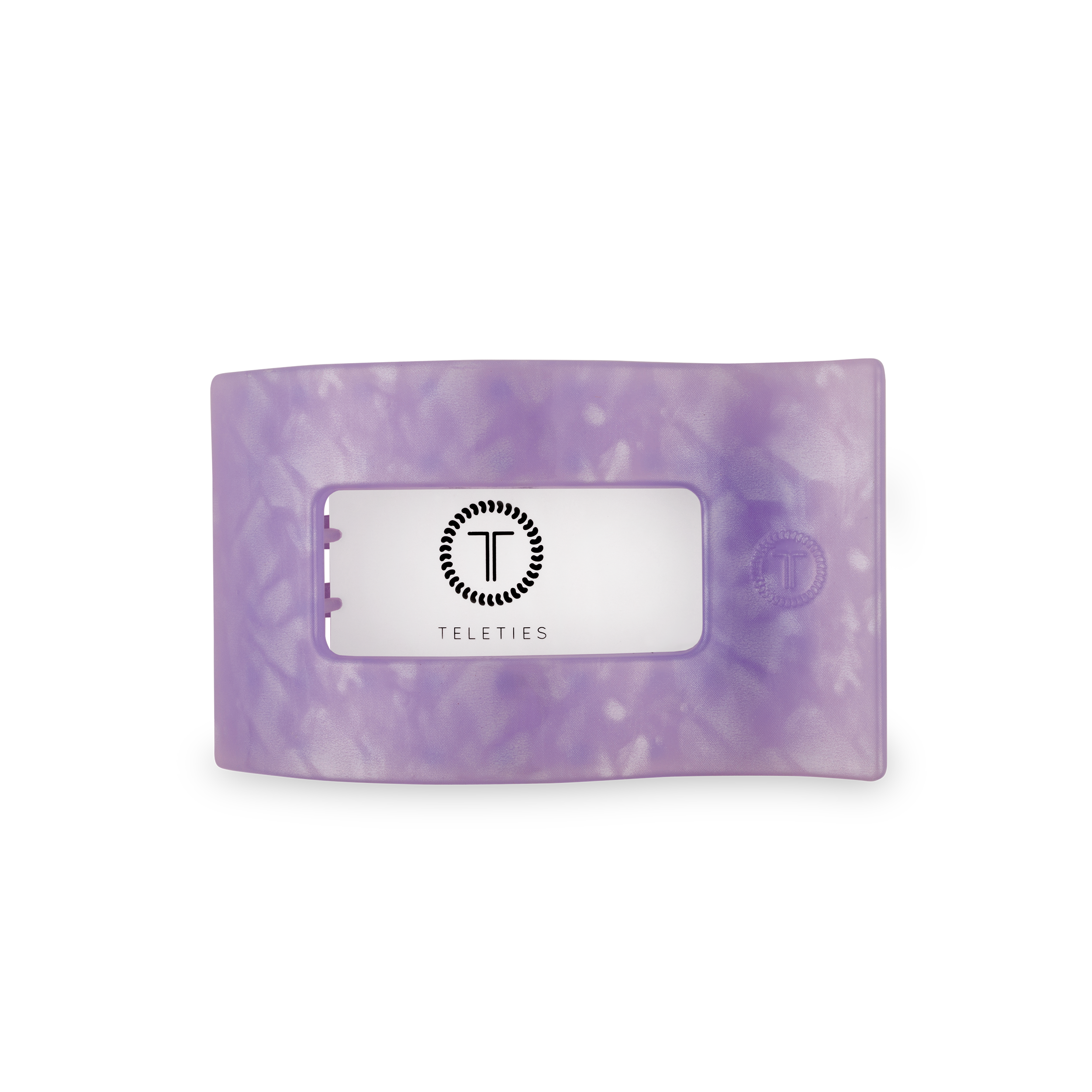 TELETIES - Flat Rectangle Hair Clip | Medium | Lavender Mist