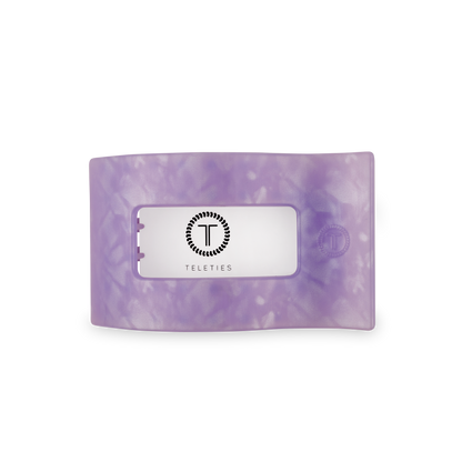 TELETIES - Flat Rectangle Hair Clip | Medium | Lavender Mist