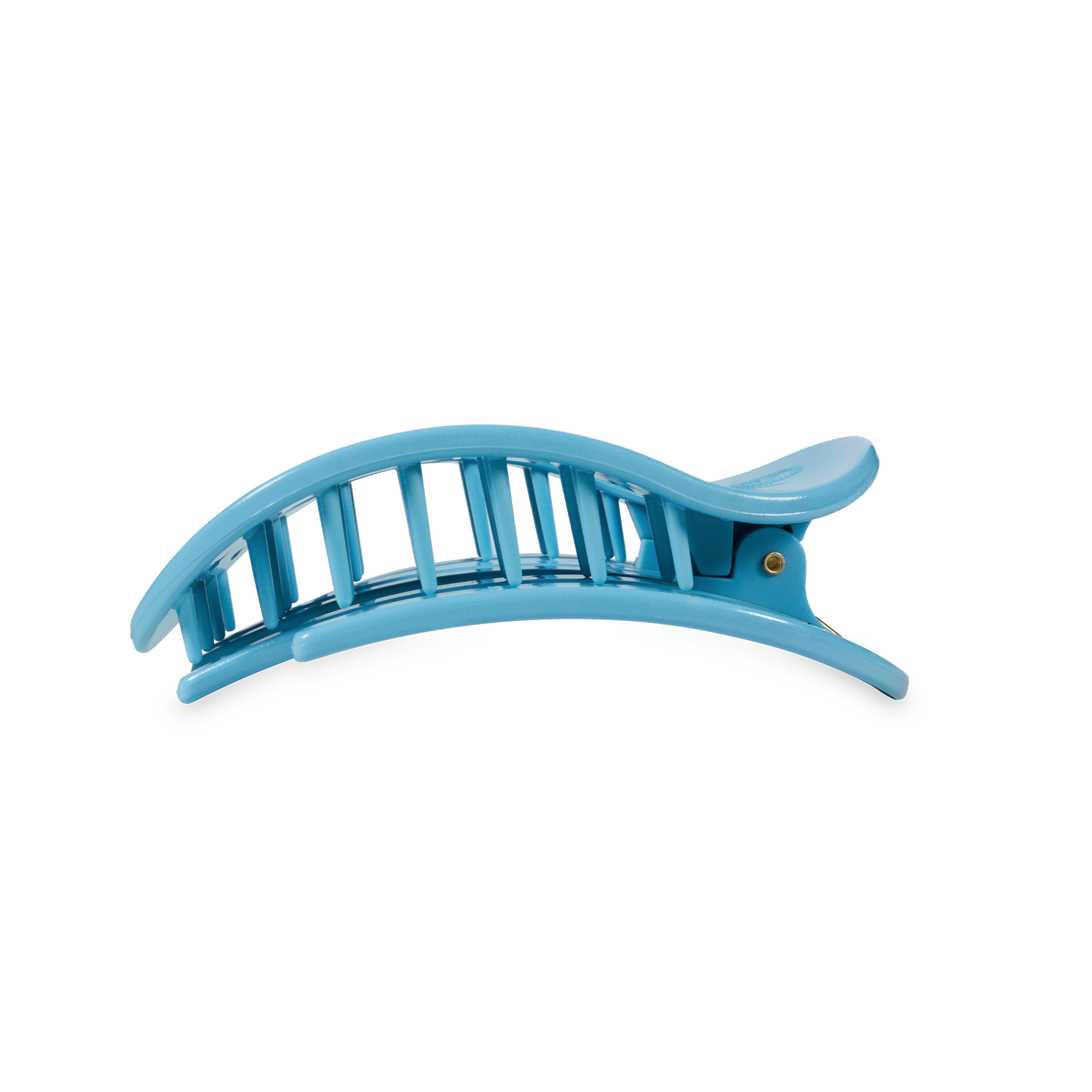 TELETIES - Flat Round Hair Clip | Medium | Summer Sky