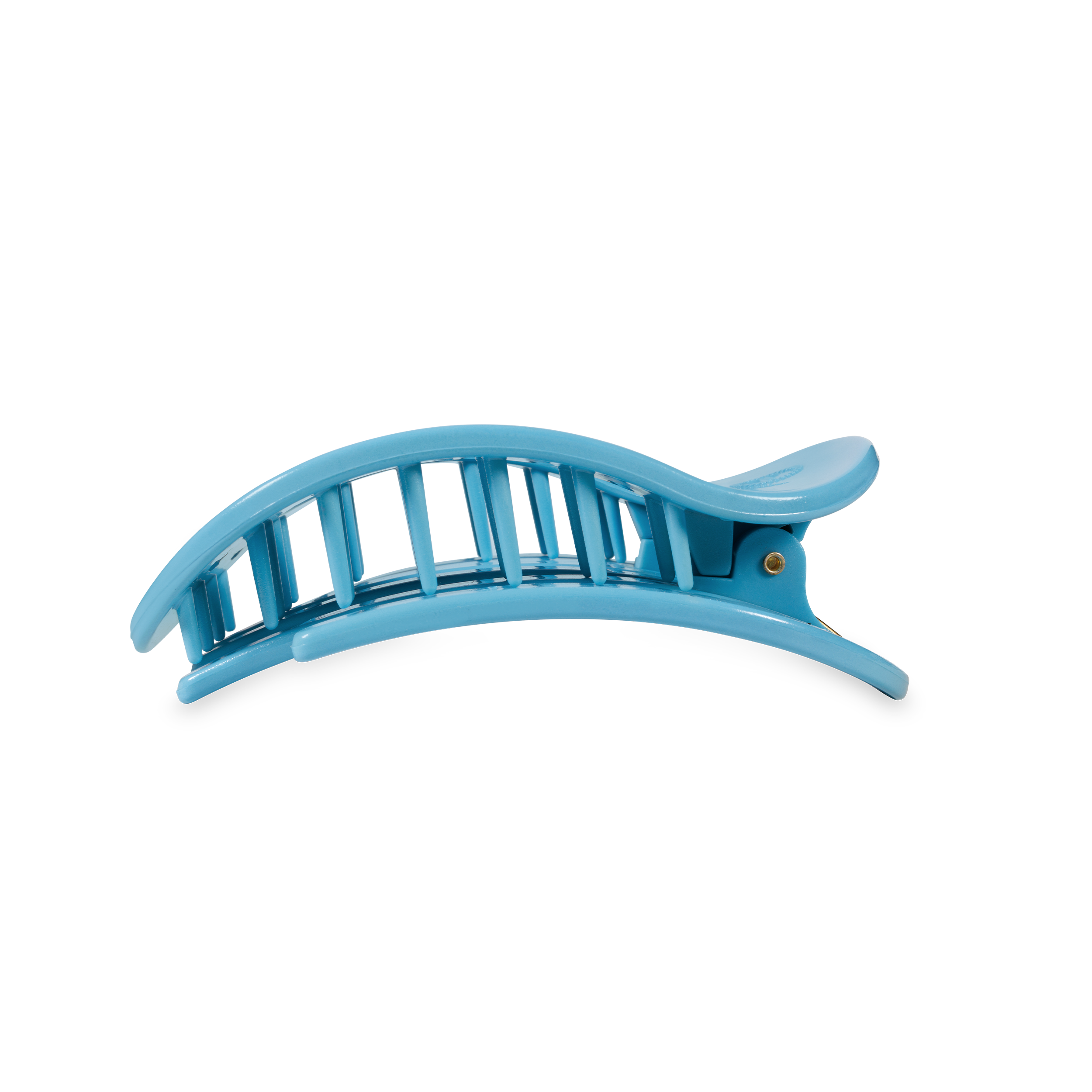 TELETIES - Flat Round Hair Clip | Medium | Summer Sky