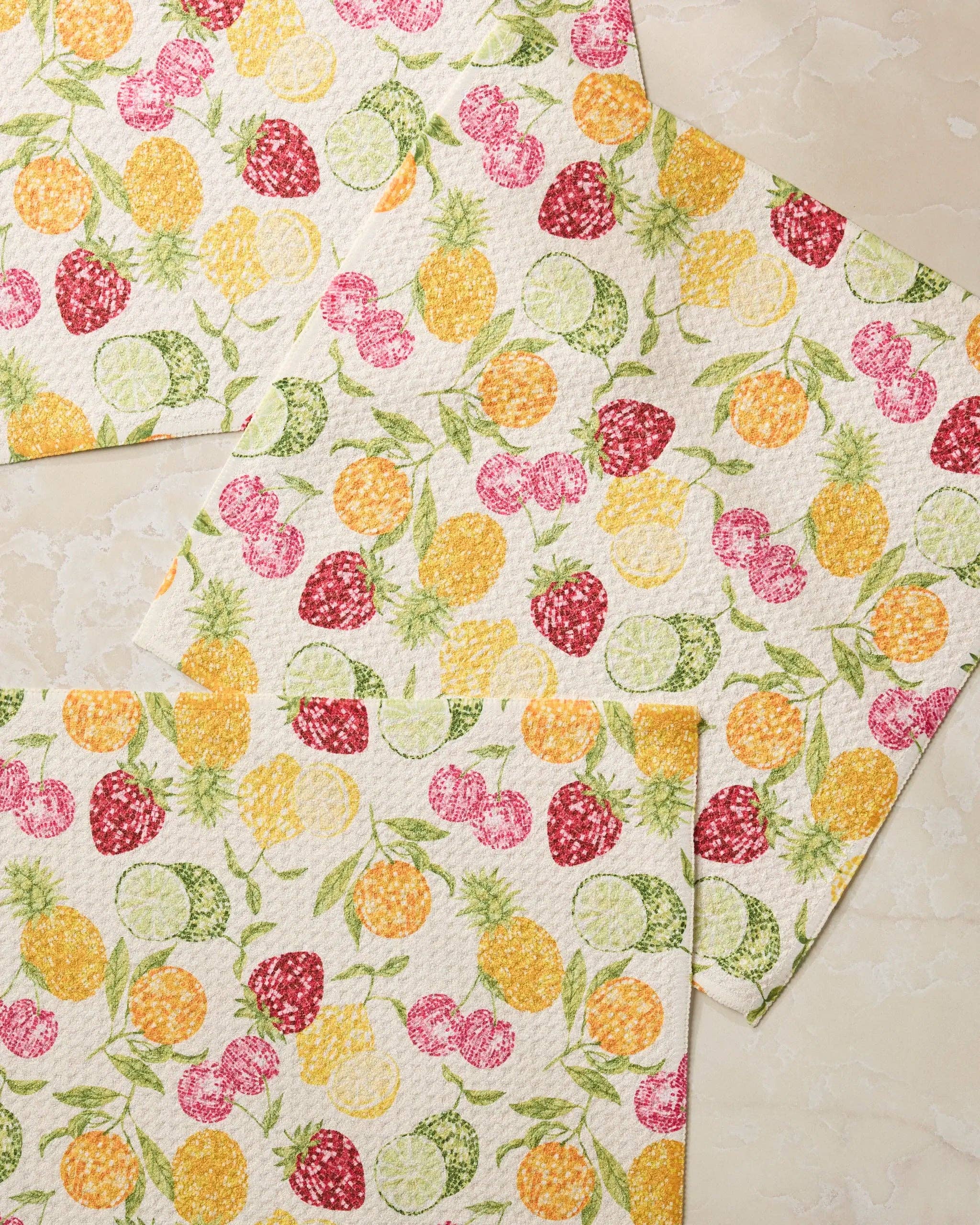Geometry - Disco Fruits Dishcloth Set