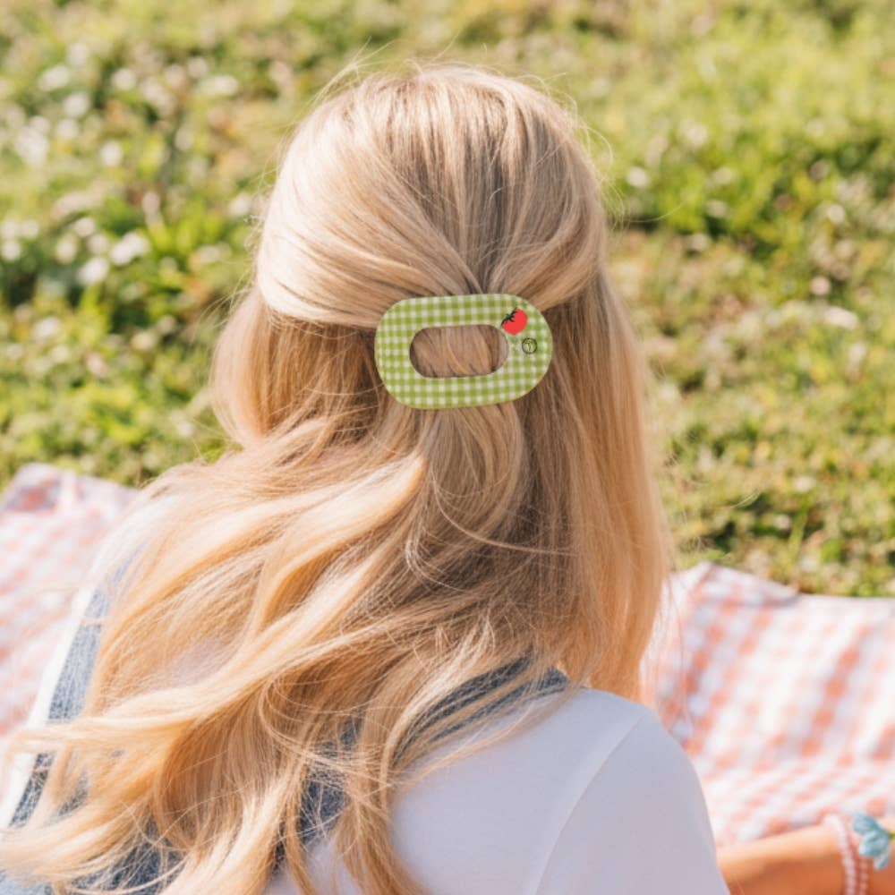 TELETIES - Flat Round Hair Clip | Small | Locally Grown