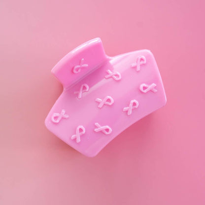 TELETIES - Classic | Pink Ribbon | Petite | Claw Clip