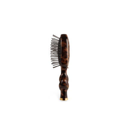 TELETIES - Mini Detangler Brush for Medium Hair - Tortoise