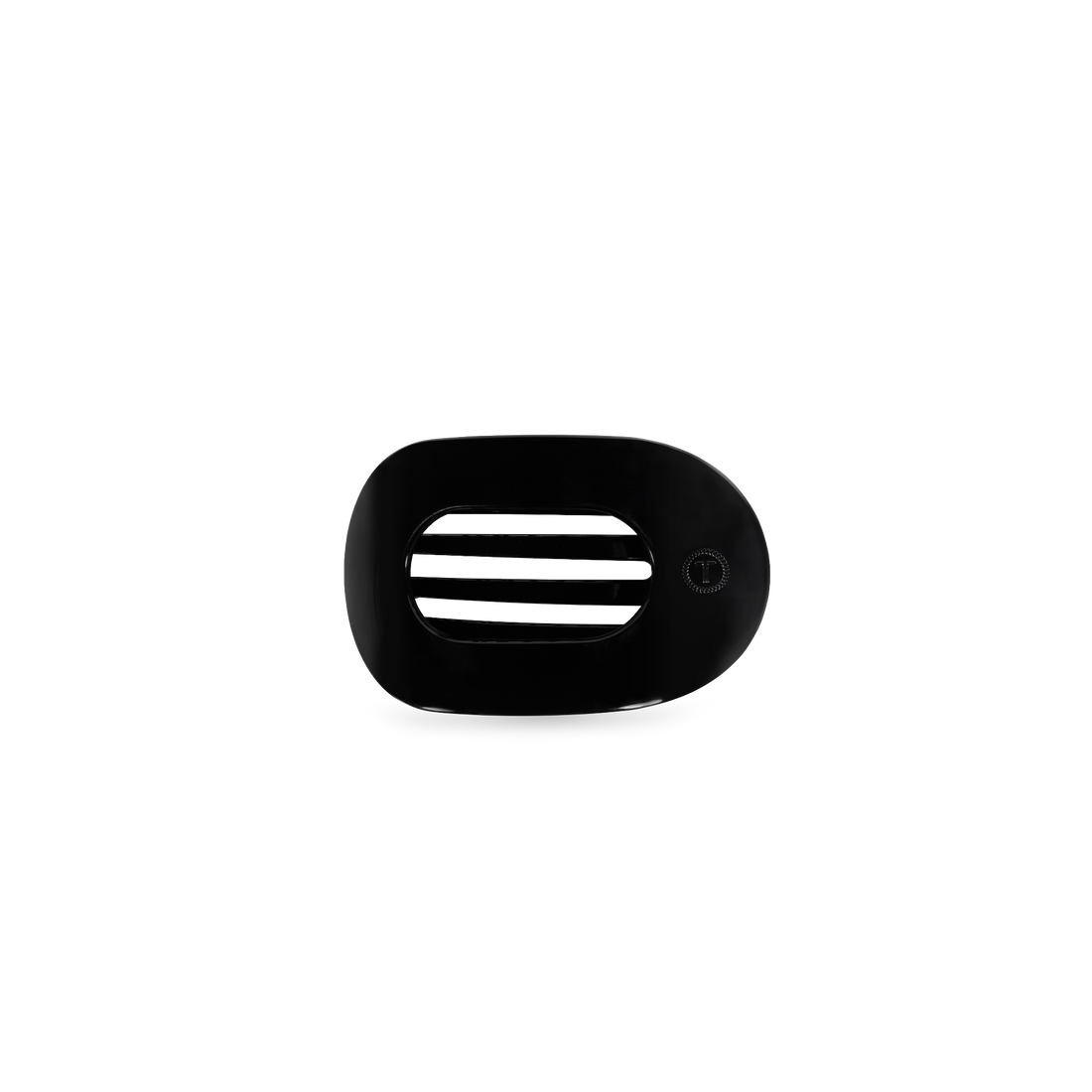 TELETIES - Jet Black | Tiny | Flat Round Clip