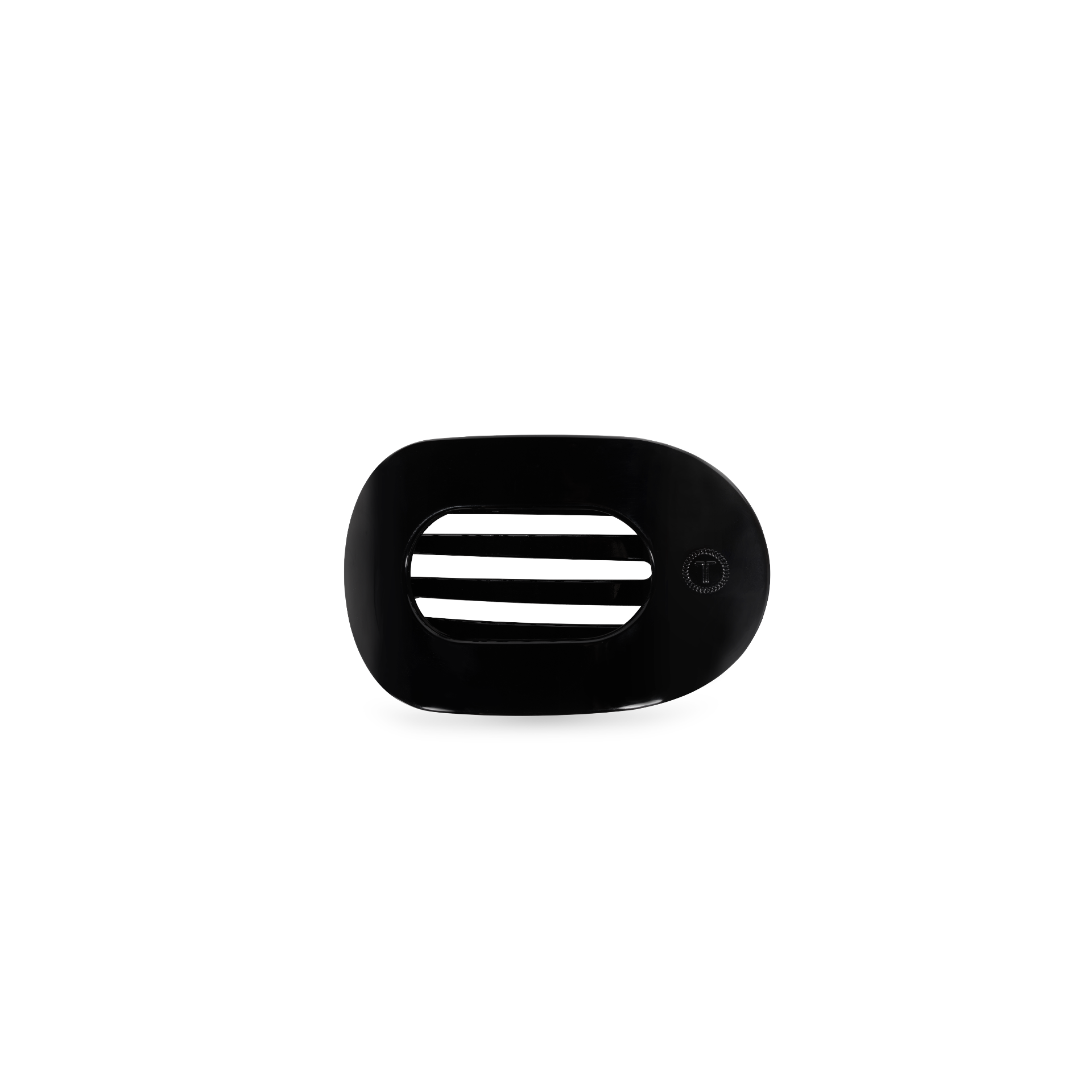 TELETIES - Jet Black | Tiny | Flat Round Clip