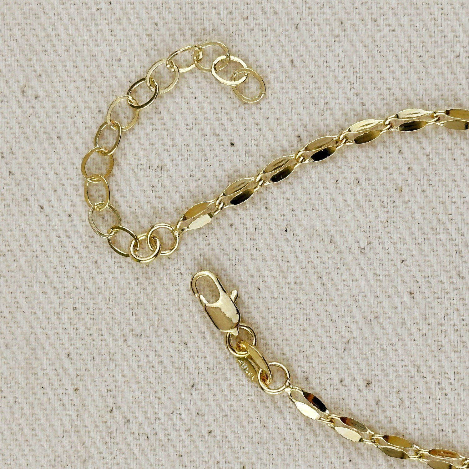 GoldFi - 18k Gold Filled 3mm Fancy Chain Bracelet