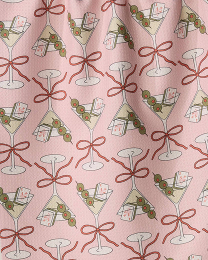 Geometry - Flower-tinis Tea Towel - Mahjong