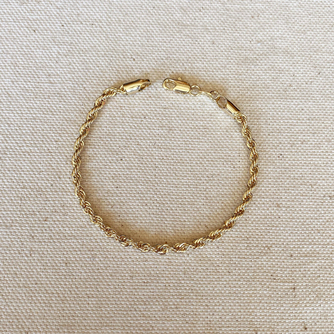 GoldFi - 18k Gold Filled 3mm Rope Bracelet