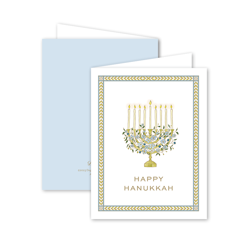 Dogwood Hill - Garden of Sharon Blue Menorah