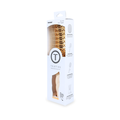 TELETIES - Vented Hair Brush | Tan