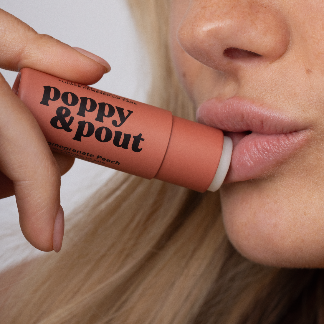 Poppy &amp; Pout - Lip Balm, Pomegranate Peach