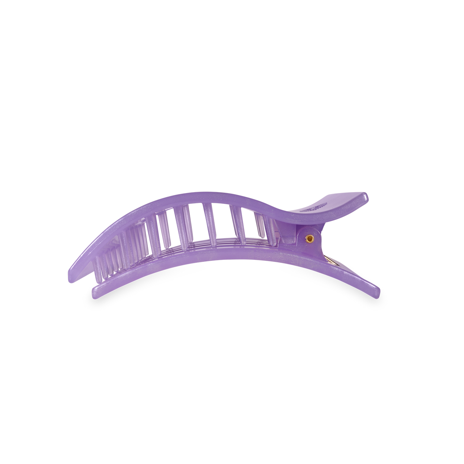 TELETIES - Flat Rectangle Hair Clip | Medium | Lavender Mist