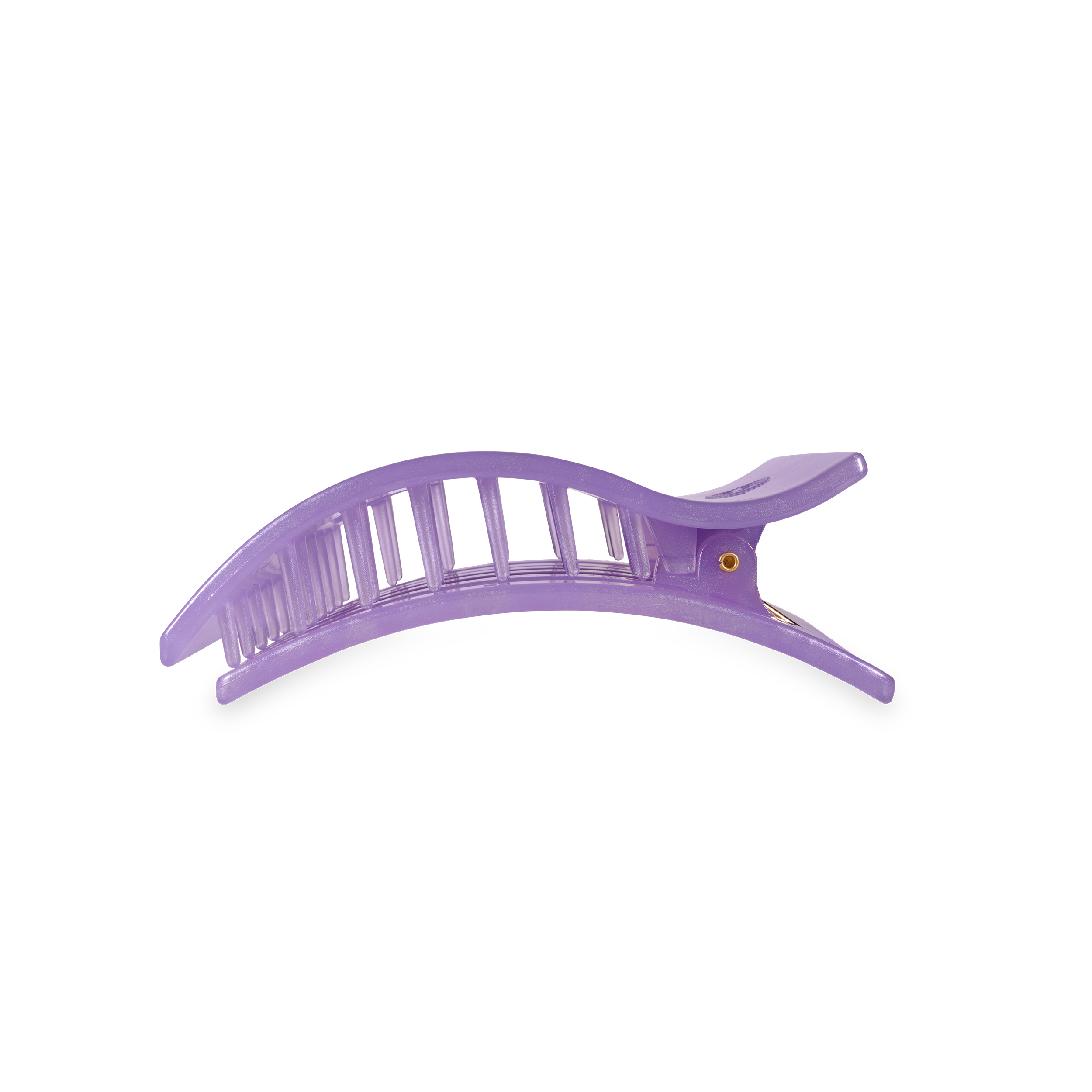 TELETIES - Flat Rectangle Hair Clip | Medium | Lavender Mist