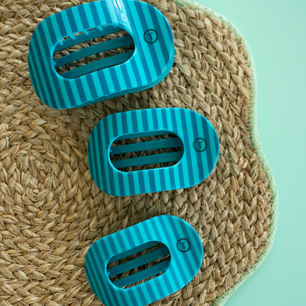 TELETIES - Cabana Cutie | Medium | Flat Round Hair Clip