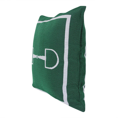Barrel Down South - Green Horse Bit Pillow