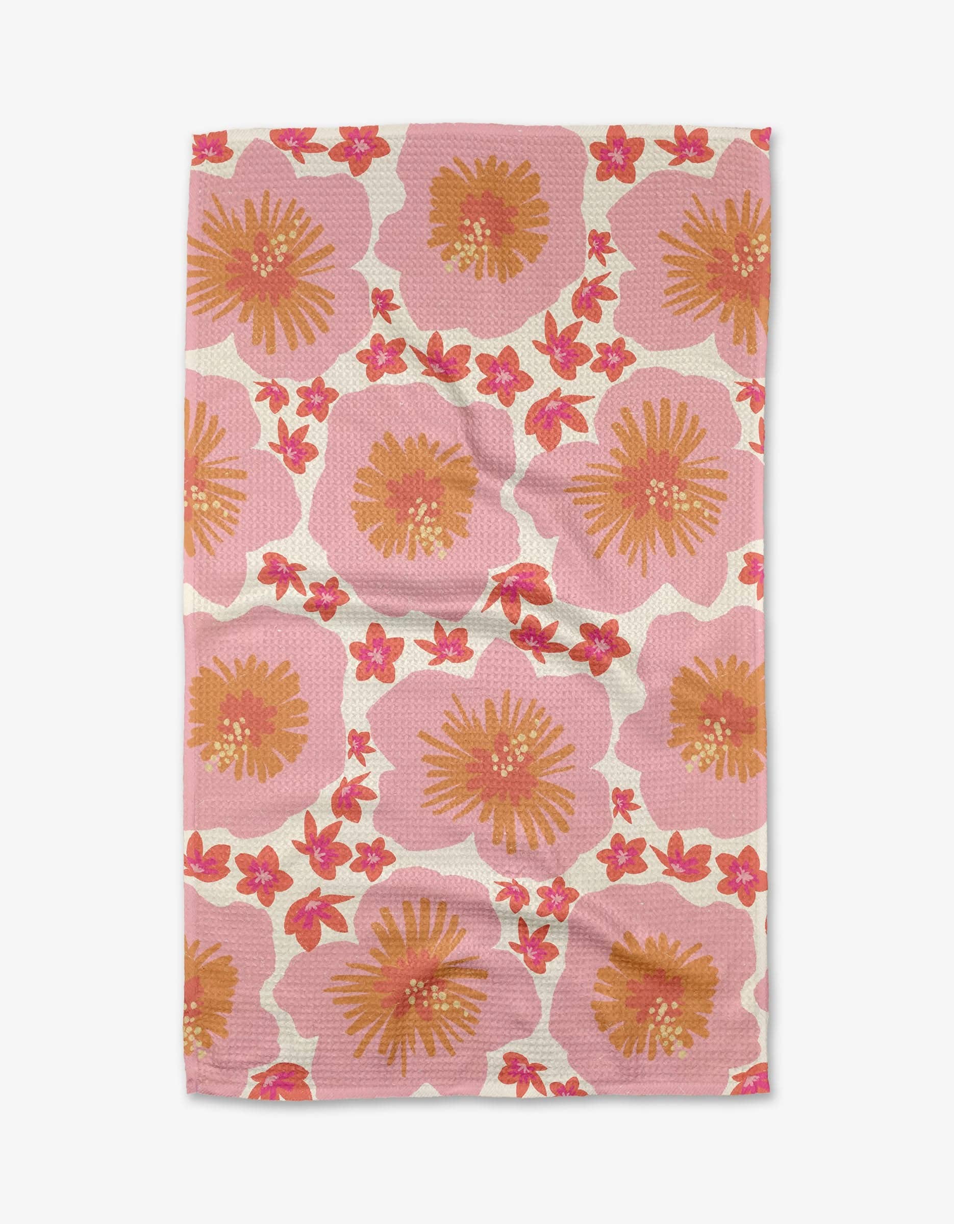 Geometry - Hibiscus Sunset Tea Towel