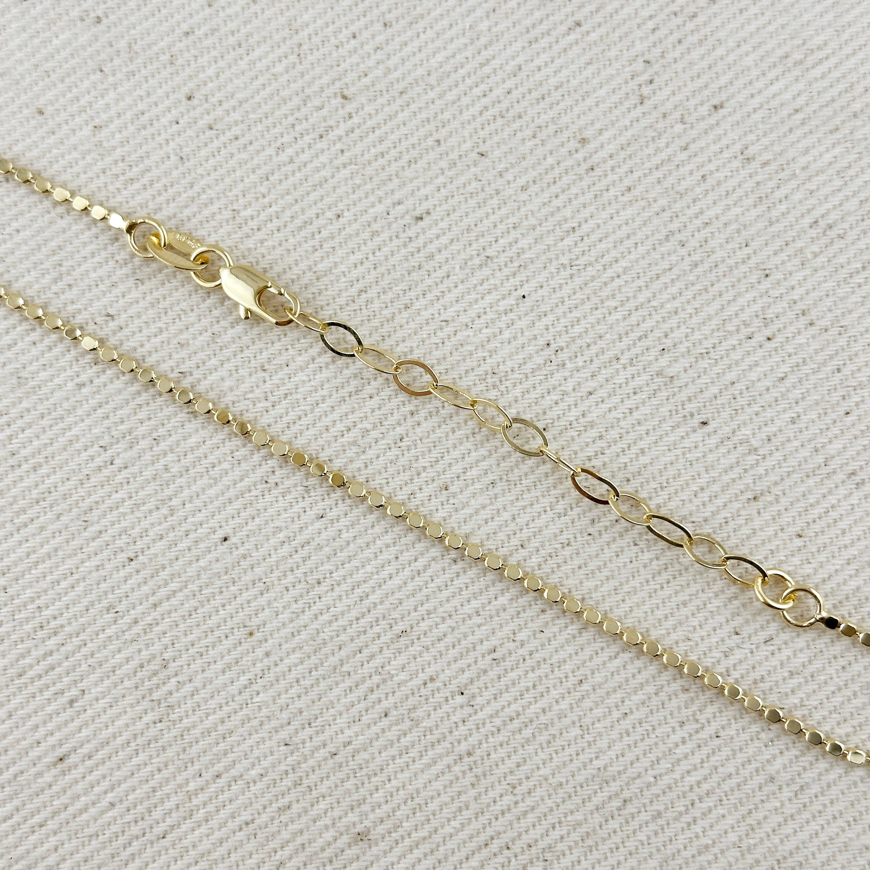 GoldFi - 18k Gold Filled 1.5mm Flat Dot Ball Bracelet