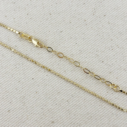 GoldFi - 18k Gold Filled 1.5mm Flat Dot Ball Bracelet
