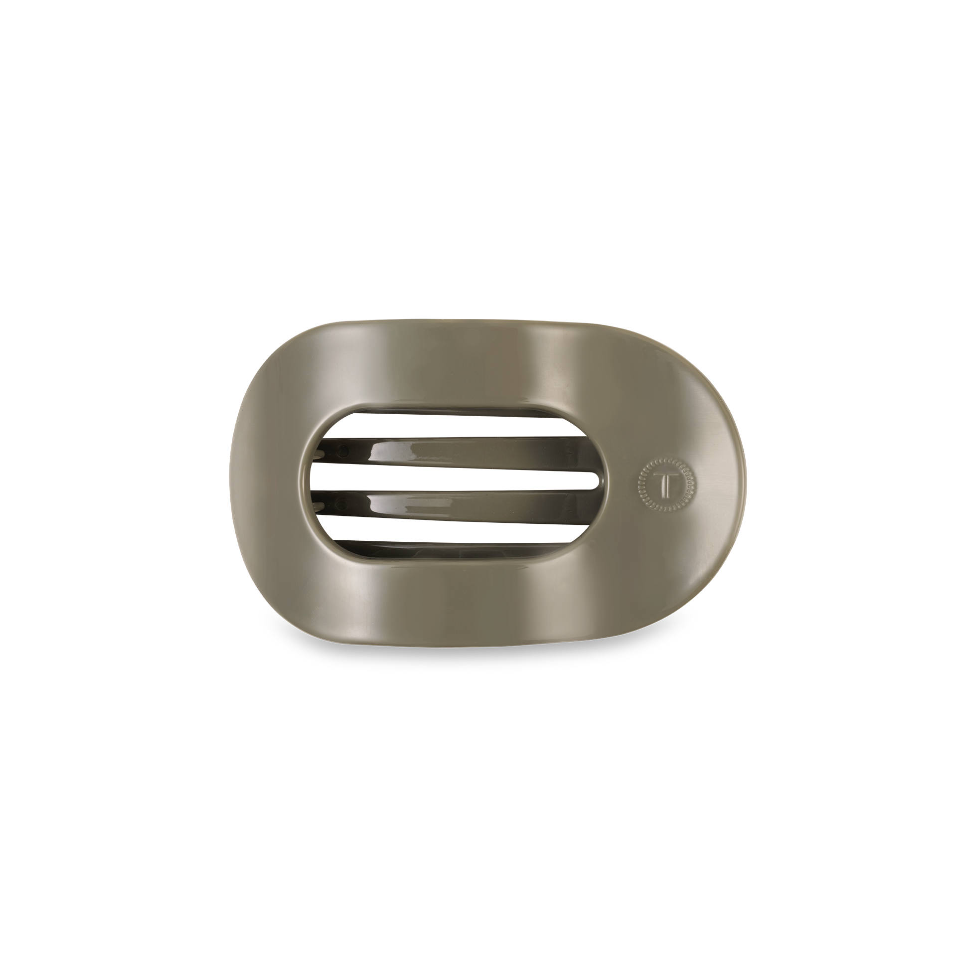 TELETIES - Flat Round Hair Clip | Small | Sage It Ain&