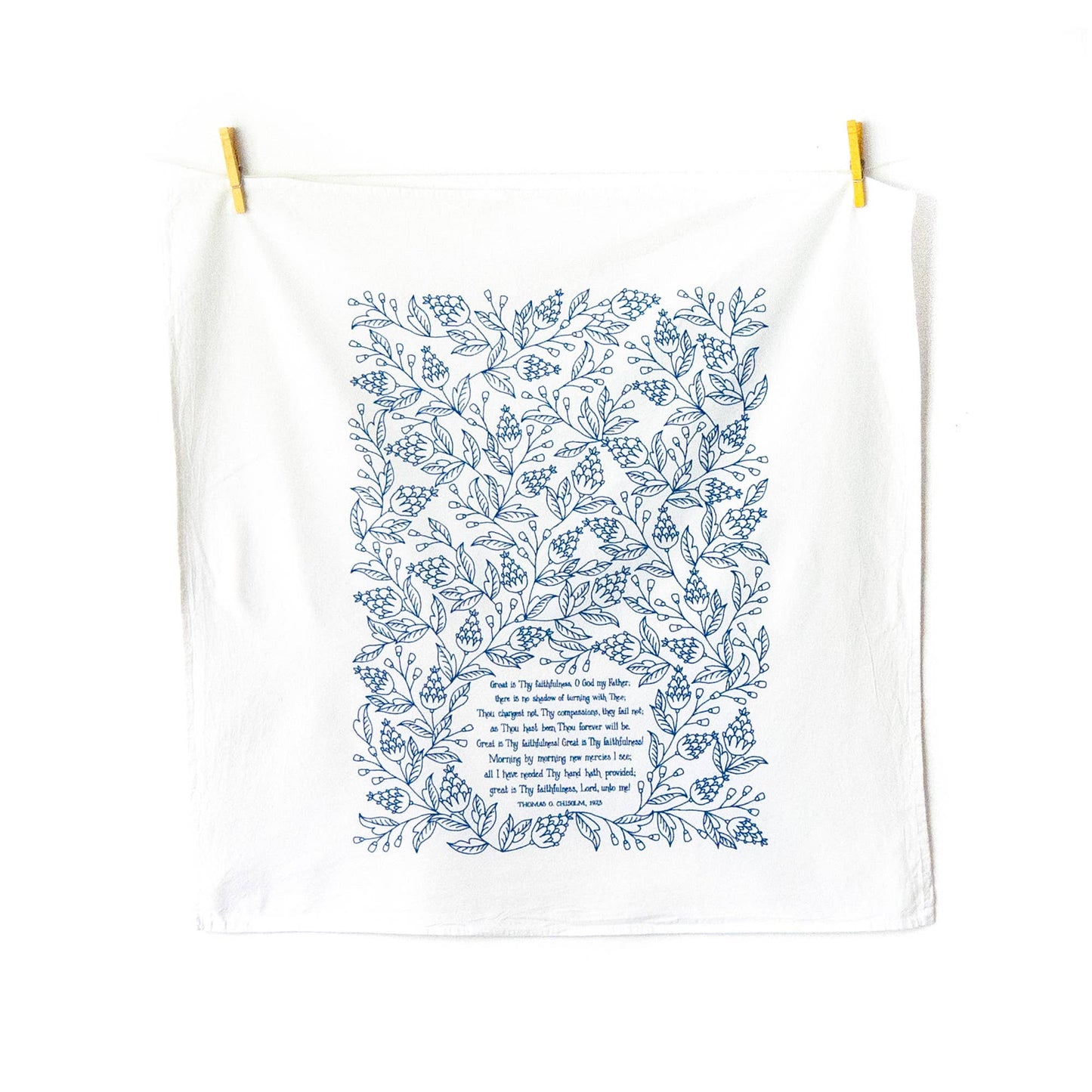 Great is Thy Faithfulness Hymn Tea Towel